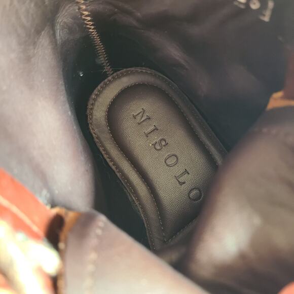 Mens Nisolo Andres All Weather Brown Leather Ankle‎ Dress Boots Size 7.5 M - Picture 8 of 15